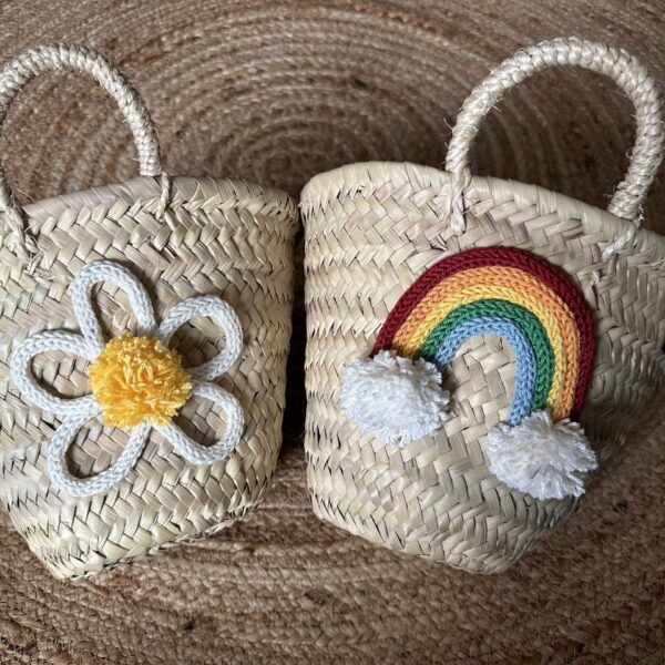 tasjes mandjes regenboog babykamer kinderkamer tasje met figuur