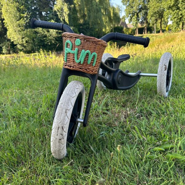 Fietsmandje met naam